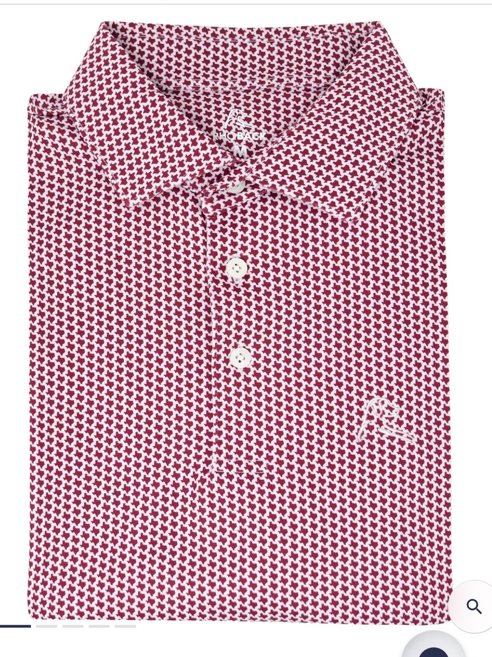 Rhoback The Don't Mess Men’s Maroon Polo XL